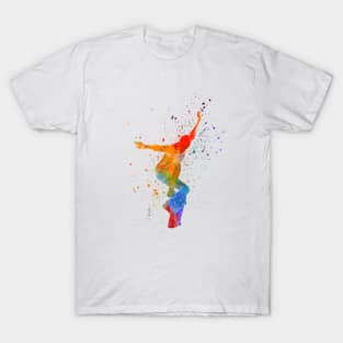 Man skateboard in watercolor T-Shirt